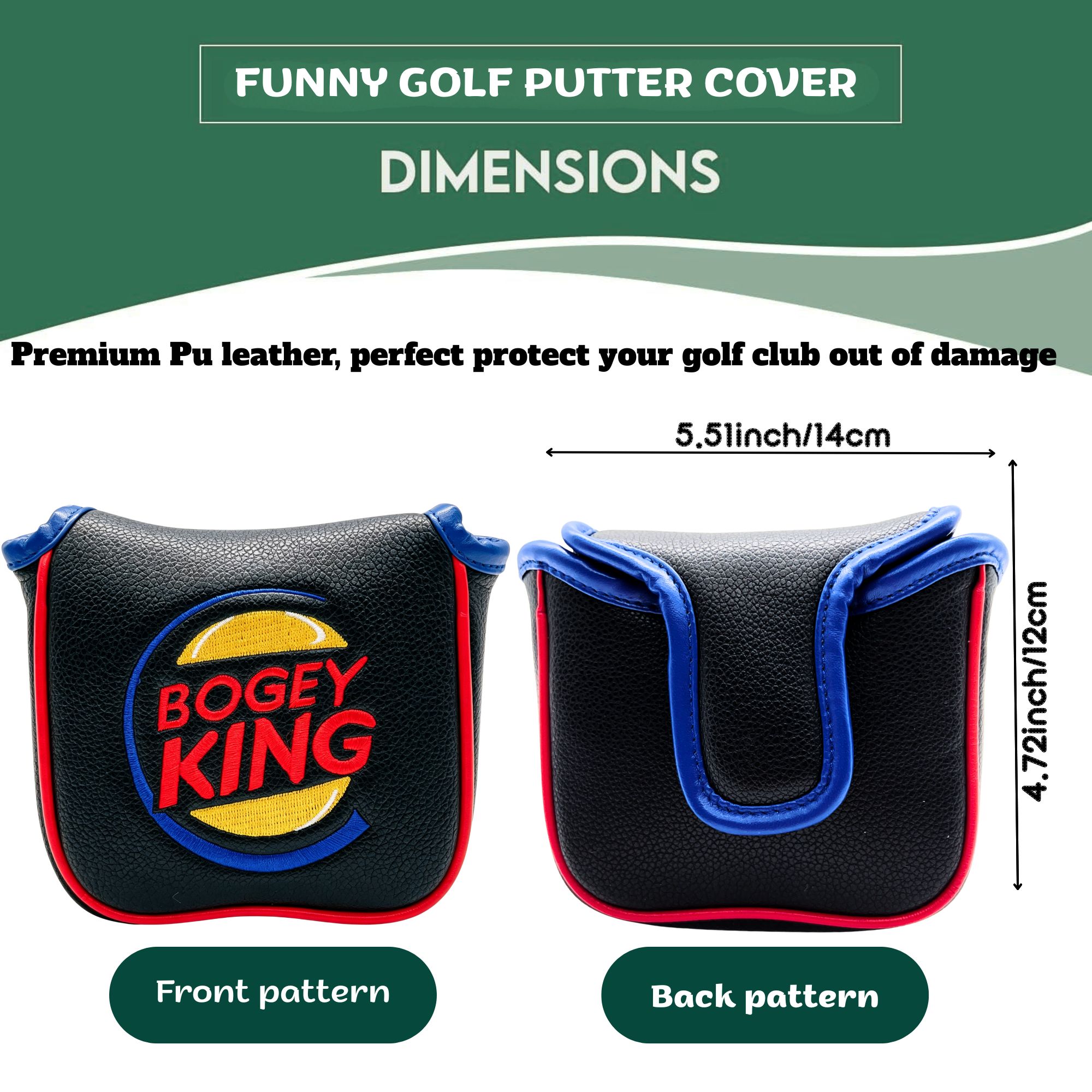 ปลอกคลุมหัวไม้กอล์ฟลายตลก สำหร - Putter Mallet Blade บทวิจารณ์และราคา