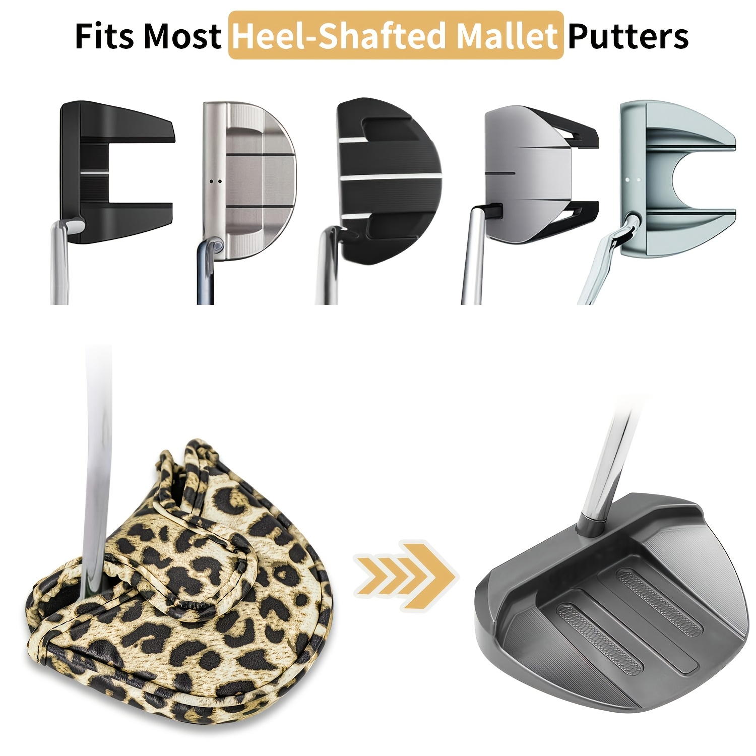 ปลอกหุ้มหัวไม้พัตเตอร์ลายเสือด - Putter Mallet Blade บทวิจารณ์และราคา
